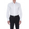Shirt man slim fit solid collar the top two buttons