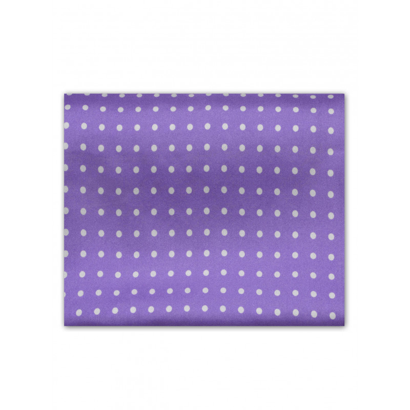 Scarf in pure silk with large polka dots