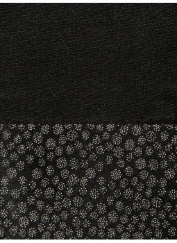 Pochette de costume en pure soie noir réversible motifs flocons noir Pochette de costume en pure soie noir réversible motifs flocons noir