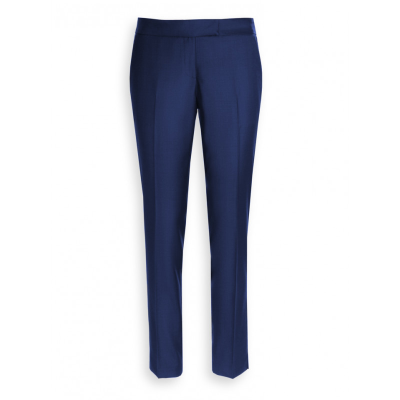 Pantalon Cigarette Femme En Pure Laine Super 150 S