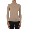 Sweater women turtleneck in 100% merino wool
