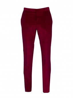 Pants fitted corduroy stretch