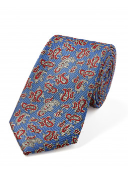 Pochette en soie à motif cachemire De Bijenkorf Homme Accessoires Cravates & Pochettes Pochettes 