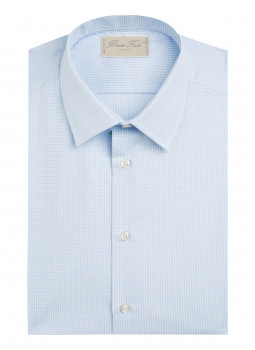 Shirt slim fit with small tiles Shirt slim fit with small tiles