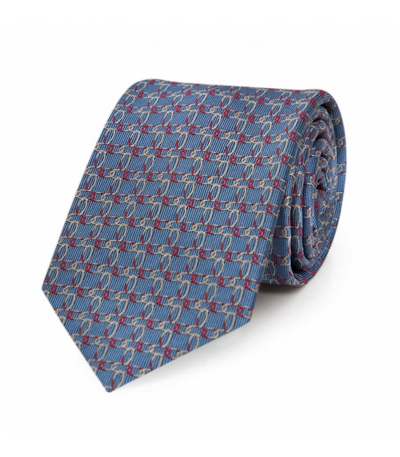 Tie in pure silk pattern warp