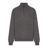 Cashmere and Wool Zipped Polo