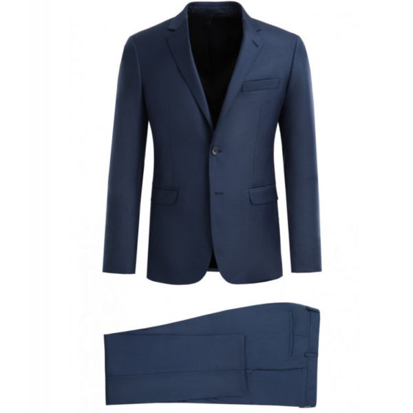 Costume ajusté pure laine Super 110's Vitale Barberis Canonico - Nouveau bleu